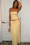 casual-solid-bandeau-mermaid-skirt-set