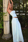 casual-solid-bandeau-mermaid-skirt-set