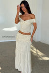 polka-dot-strapless-side-bow-maxi-skirt-set