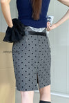 high-waist-flocked-polka-dot-bodycon-midi-skirt