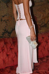 casual-solid-bandeau-mermaid-skirt-set